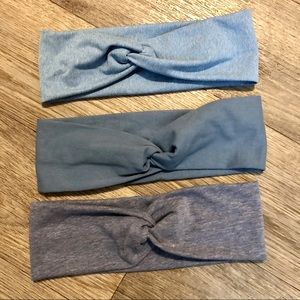 Twist Headbands Blue Trio Bundle NEW